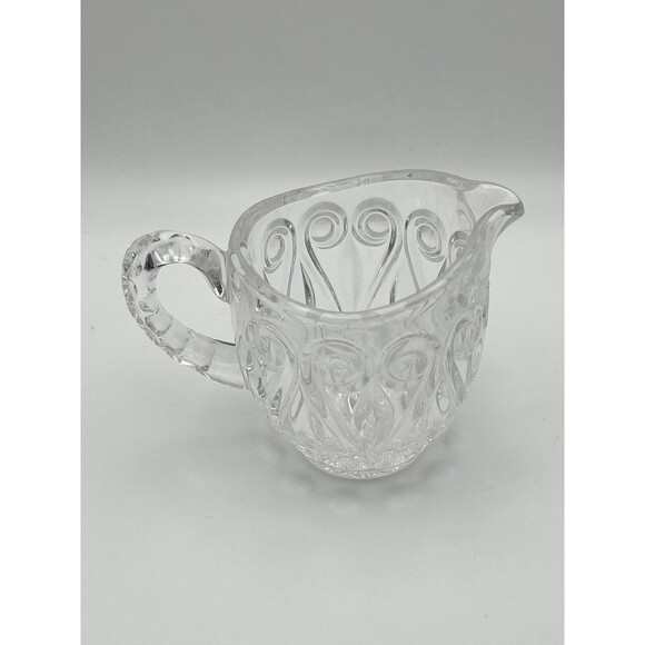 Vintage Golden Crown Lead Crystal 3-Piece Creamer, Sugar Bowl & Tray Set Germany - Picture 3 of 12